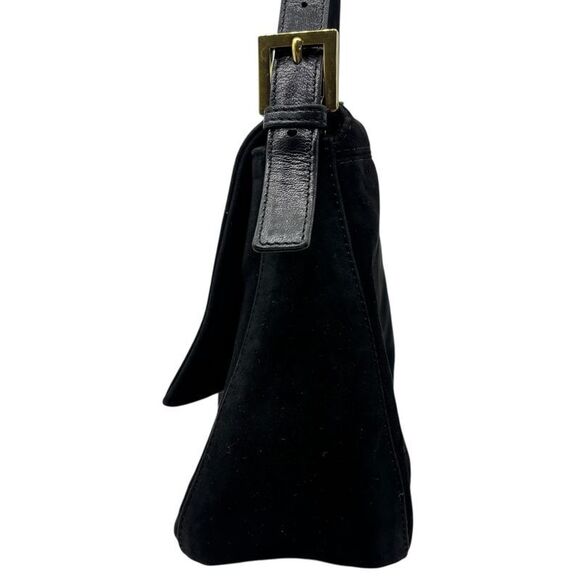 Fendi Vintage Red Glitter Finish Suede Mamma Baguette Vintage Red Glitter - Picture 3 of 16